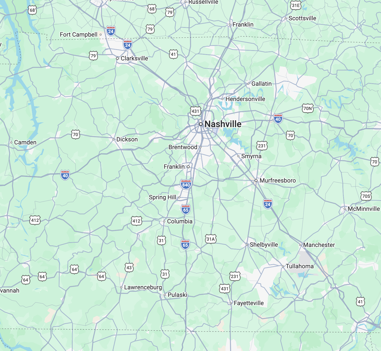 Middle Tennessee Service Area